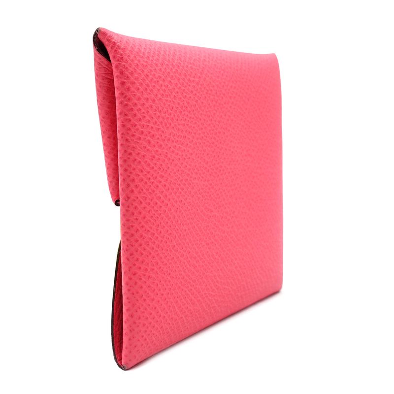 Hermes Bastia Coin Case T Engraved 2015 Manufactured In Vo-epson Rose