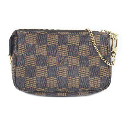 Louis Vuitton Pochette Pouch Coin Case Monogram Brown