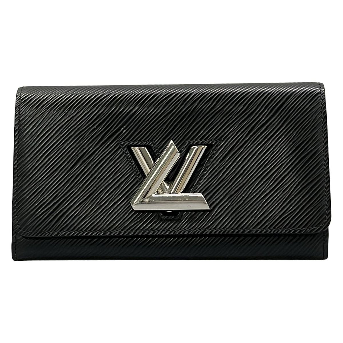 Louis Vuitton Wallet Twist Portefeuille Noir Black Leather Cowhide