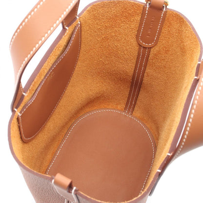 Hermes Handbag in the Loop 18 Gold Leather Brown — view 3