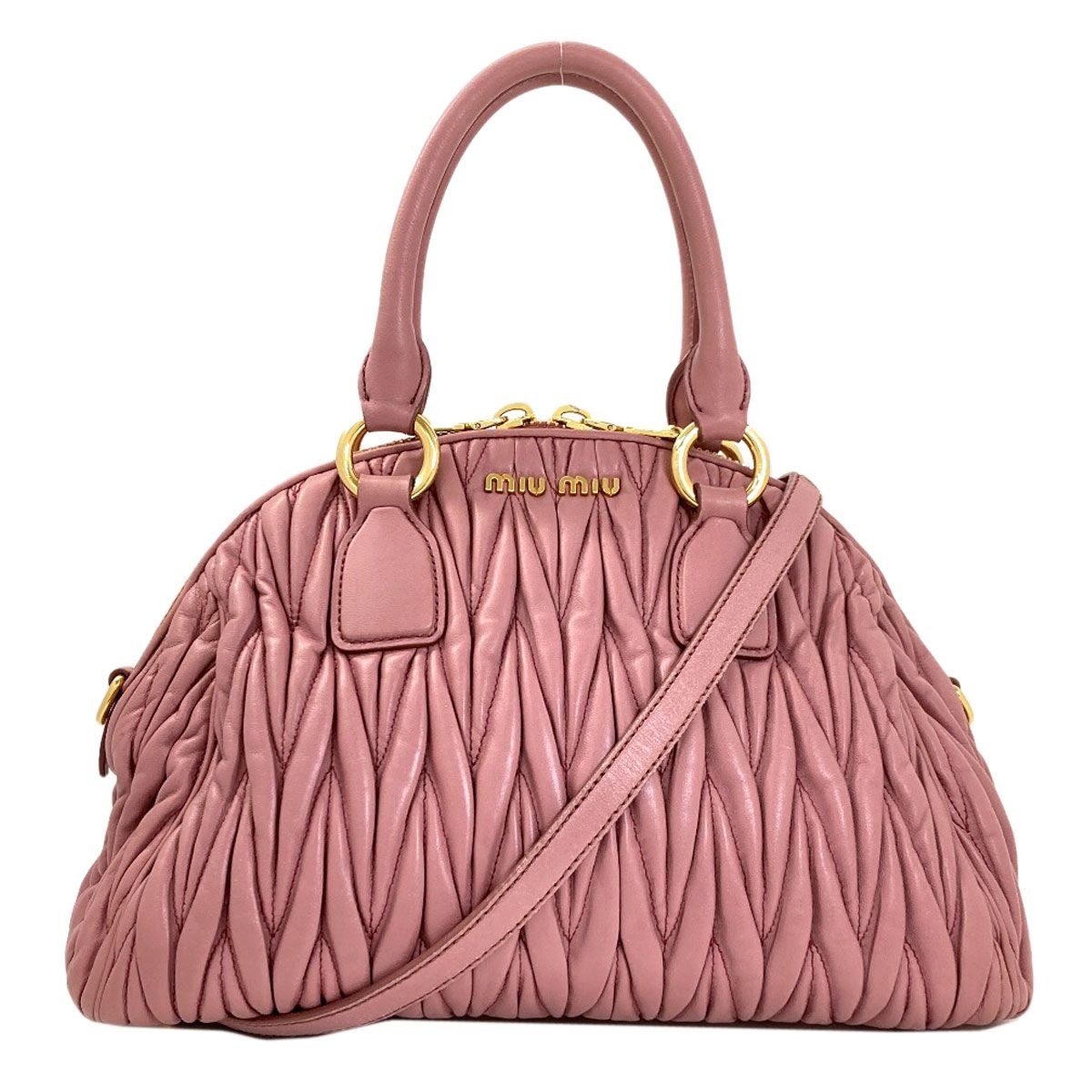 Miu Miu Matelasse 2-Way Handbag Calf