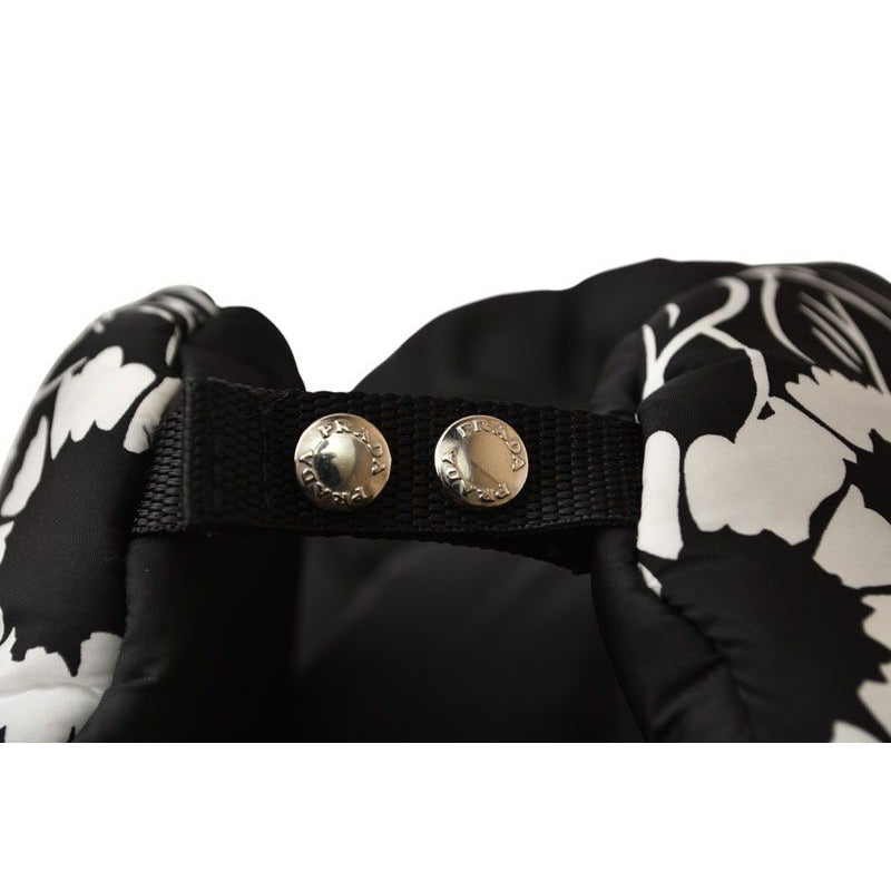Prada Hat Cap Bucket 1 Hc164 Filled Ear Cabas With Triangle Logo — view 5