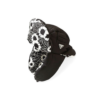 Prada Hat Cap Bucket 1 Hc164 Filled Ear Cabas With Triangle Logo