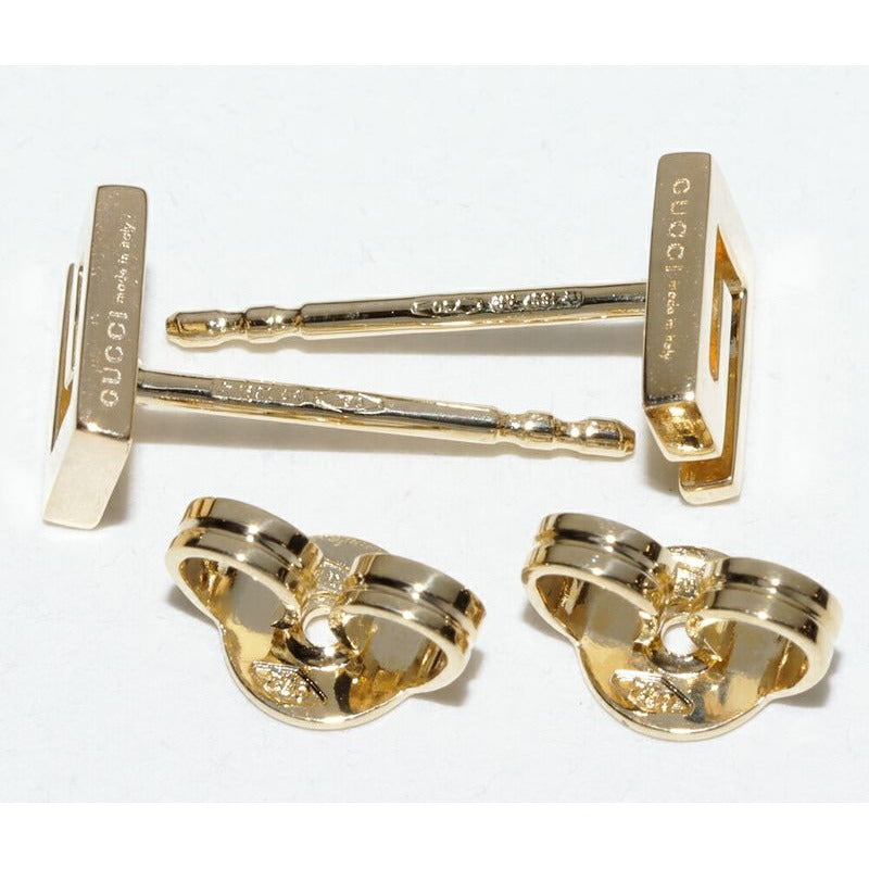 Gucci Earrings 18K Yellow Gold G Logo Studded — view 4