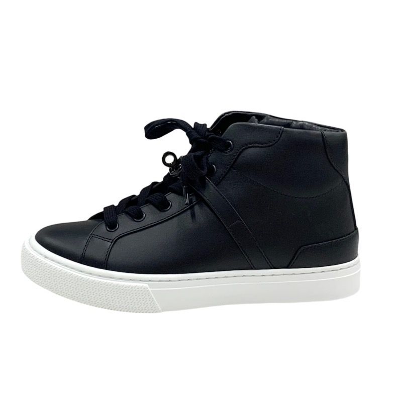 Hermes Daydream Sneakers Shoes Leather Black Kelly Hardware High Cut Sneakers