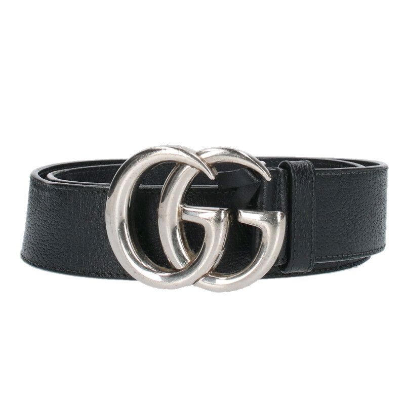 Gucci 406831 Double G Buckle Leather Belt Men's 85 34
