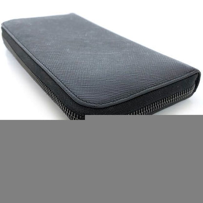 Prada Round Zipper Long Wallet F22959 Black NERO