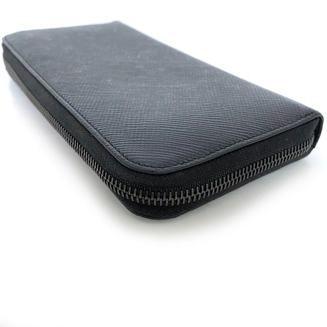 Prada Round Zipper Long Wallet F22959 Black NERO