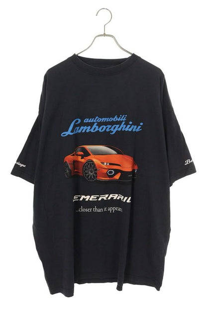 Balenciaga 831305 Tsvp9 Lamborghini Print Oversized T-shirt Men's 5