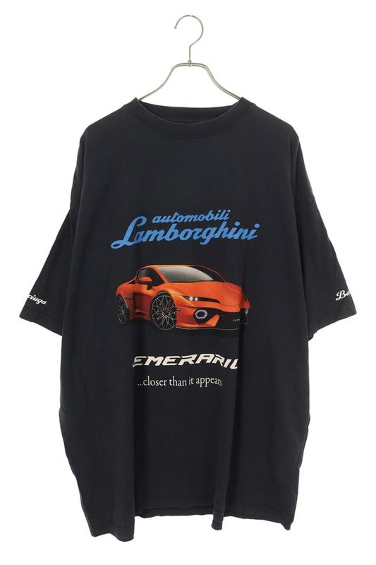 Balenciaga 831305 Tsvp9 Lamborghini Print Oversized T-shirt Men's 5