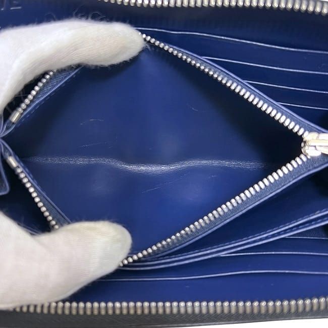 Loewe Round Zipper Long Wallet Black Anagram 133.87l92