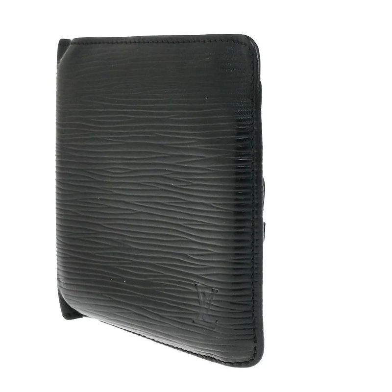 Louis Vuitton Bifold Wallet Epi Black Leather M63542 07bs052