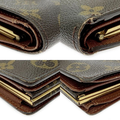 Louis Vuitton M61663 Monogram PVC Portmonnais Vieviennois Brown 403688 Bifold