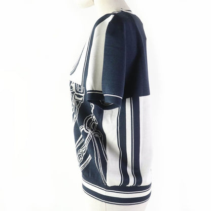 Hermes 24 Year 4e2654d6 None Order Silk Knit Jacquard Short Sleeve Short Sleeve