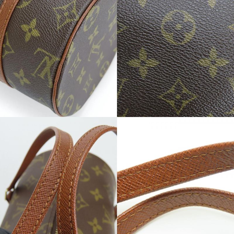 Louis Vuitton Handbag Papillon 26 M51366 Monogram Brown Old Shape Cylindrical
