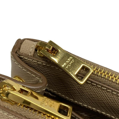 Prada Handbag Galleria Beige Mini Bag Leather