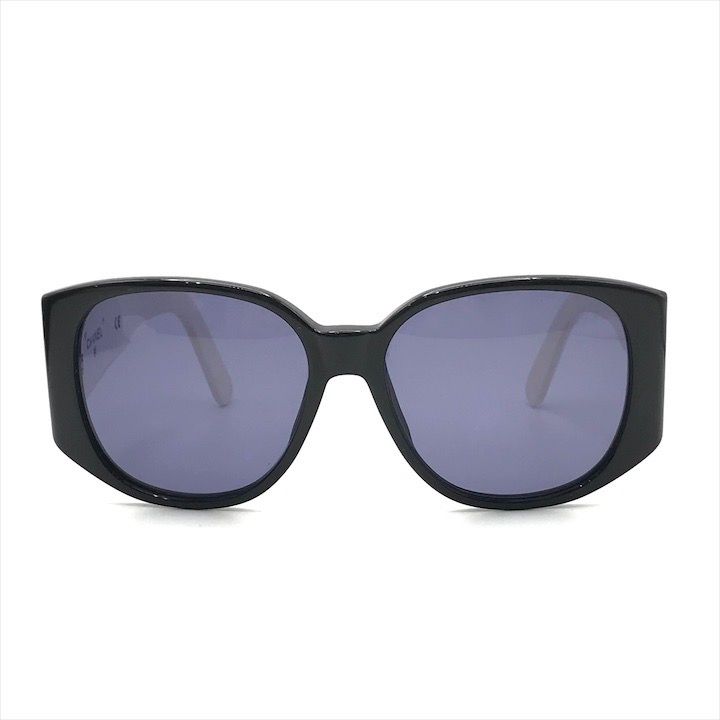Chanel Logo Sunglasses Bicolor Black White Eyewear