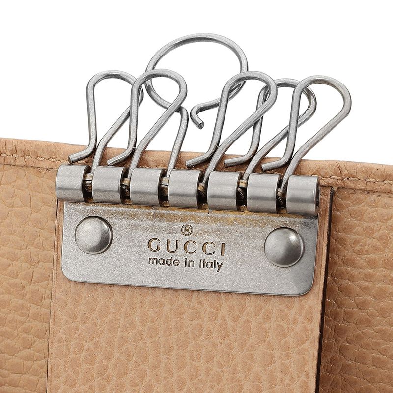 Gucci Key Case GG Marmont Rose Beige