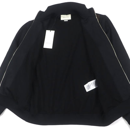Gucci 615731 Sherry Line Webline Zip-up Track Jacket Black M Made In Italy