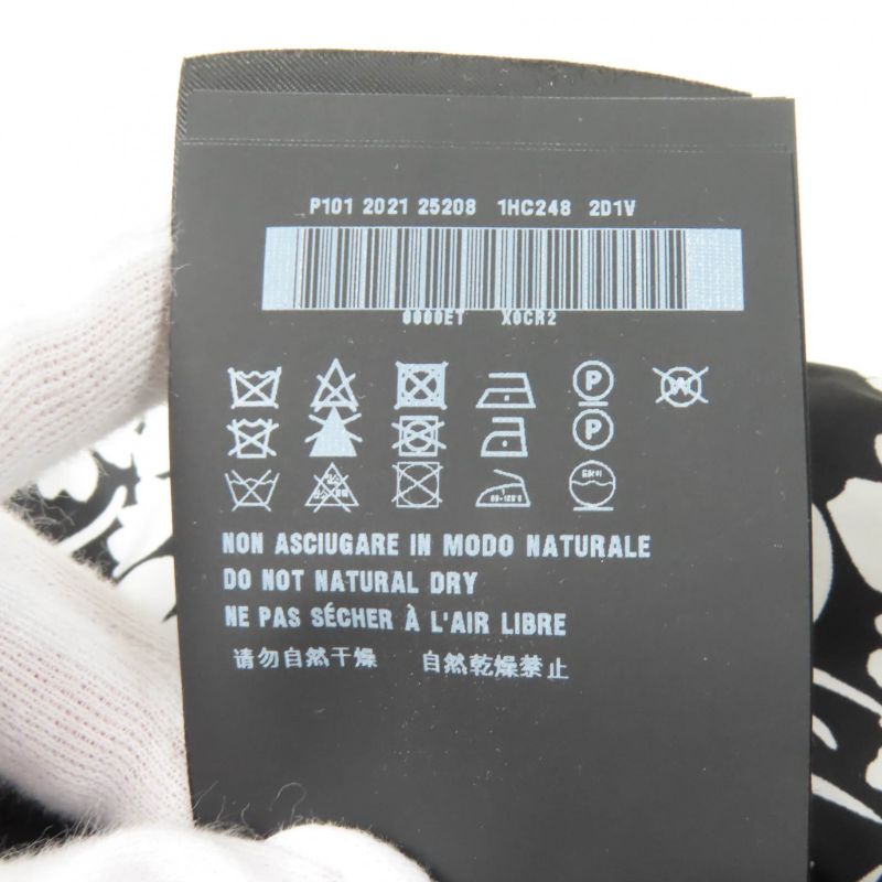 Prada 2021 1hc248 Re Nylon Floral Pattern Bucket Hat With Triangle Logo Plate