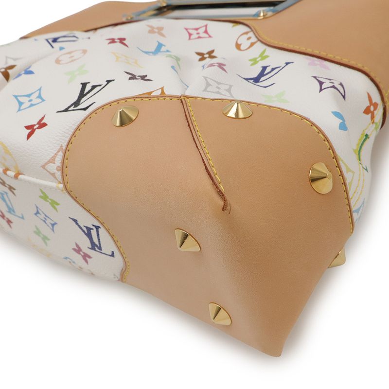 Louis Vuitton Monogram Multicolor Judy MM Handbag 2WAY Shoulder Bag One