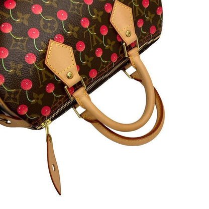 Louis Vuitton Speedy 25 Monogram Cherry Takashi Murakami Collaboration