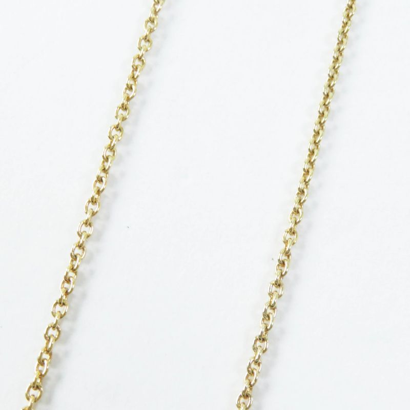 Fendi 8ak081 Logo Ribbon Necklace/pendant Gold With Box Ladies