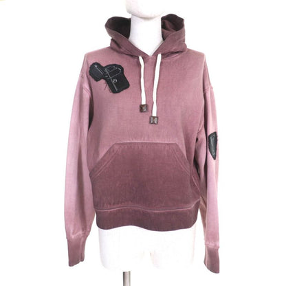 Louis Vuitton Fhkl13 USED Monogram Patterned Pullover Hoodie With LV Patch