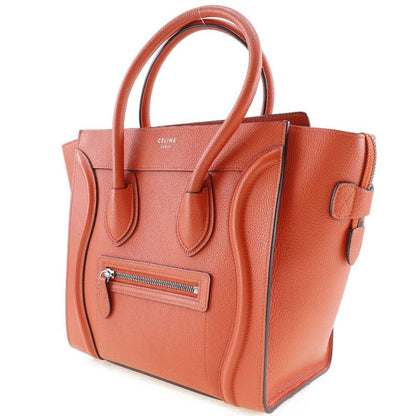 Celine Luggage Micro Shopper 167793dru.27 Leather Vermilion Ladies Handbag