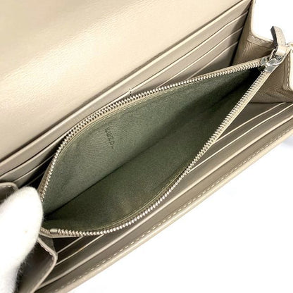 Fendi Foldable Long Wallet Gray Peekaboo 8m0377