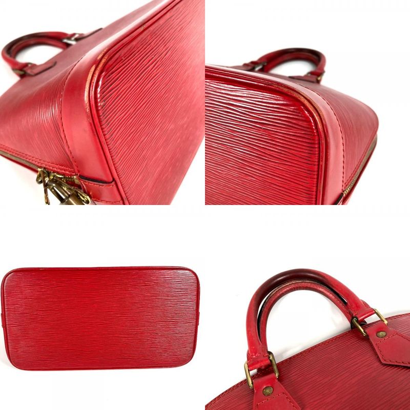 Louis Vuitton Handbag Alma M52147 Epi Leather Castilian Red