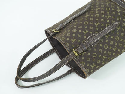 Authentic Louis Vuitton LV Bucket PM Monogram Mini Lin Shoulder Bag Tote Bag