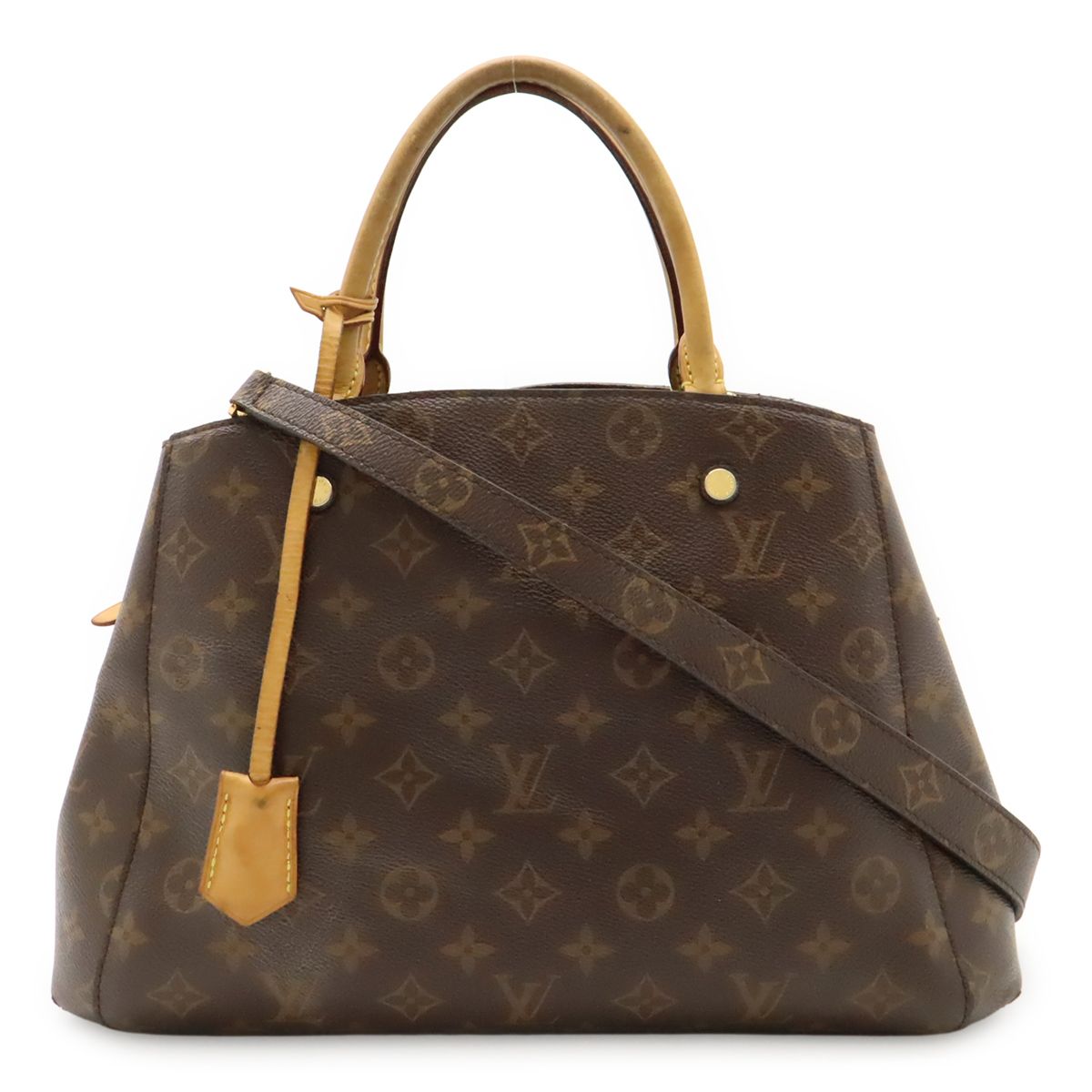 Louis Vuitton Monogram Montaigne MM Handbag 2WAY Shoulder Bag One Shoulder Semi