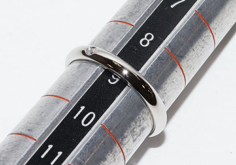 Cartier Ring Pt950 Diamond 1P (001ct) Classic Wedding Ring 1895 Wedding Ring