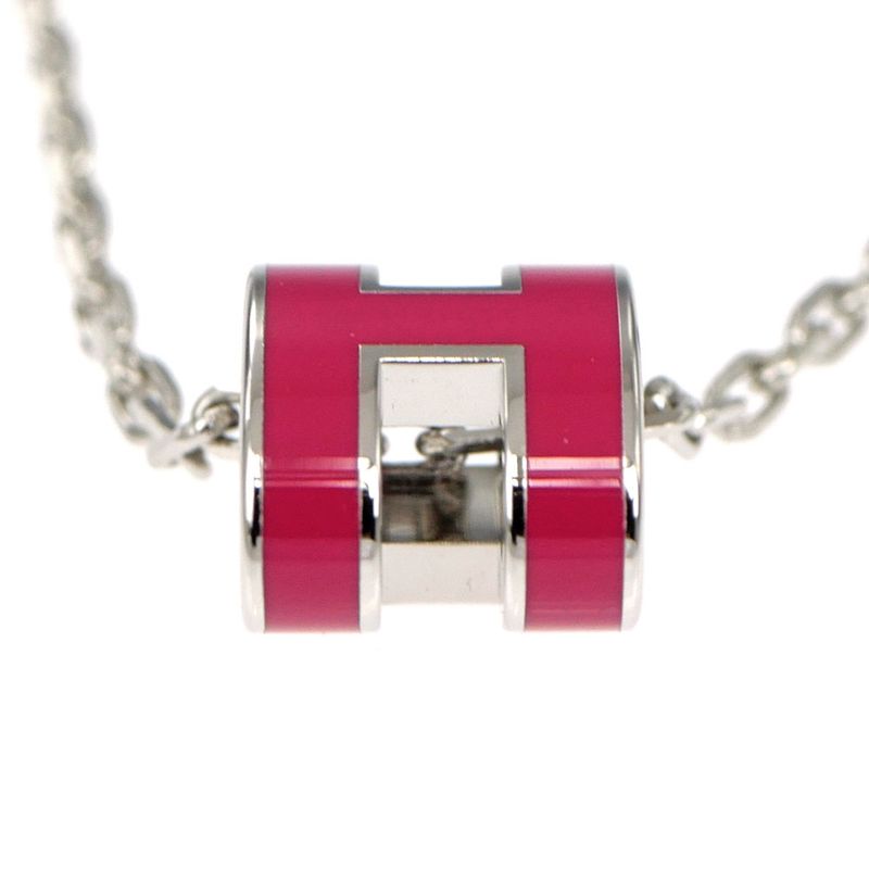 Hermes Necklace Pop Ash Mini Pendant Le Jugalante Silver Color Accessori