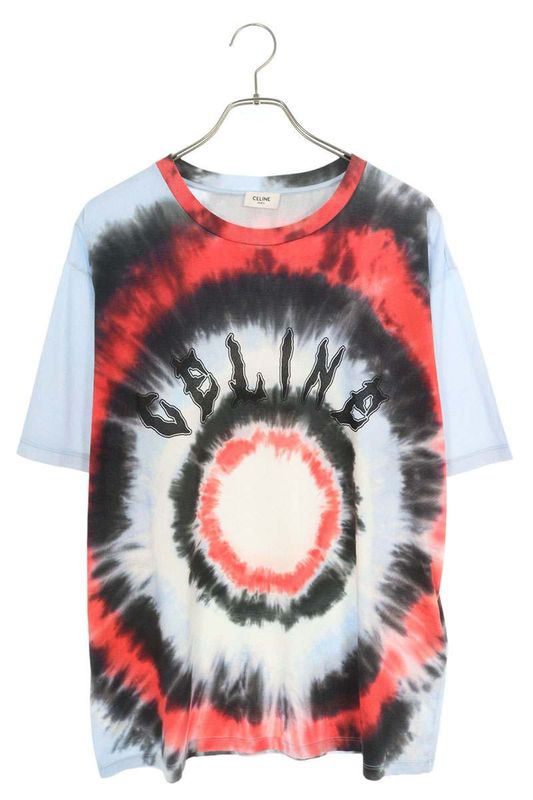 Celine 2x65m871w Tie-dye All-over Logo Print T-shirt Men's M