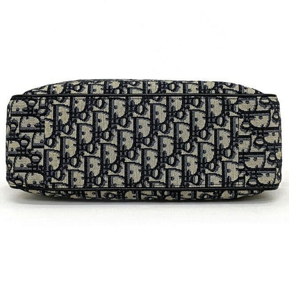 Christian Dior Tote Bag Navy Gray Oblique