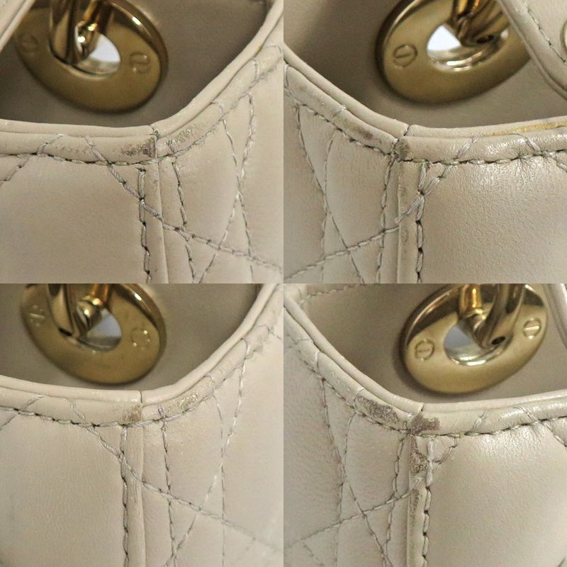 Christian Dior Lady Dior My Abcdior Bag Small M05380 Beige Lamb