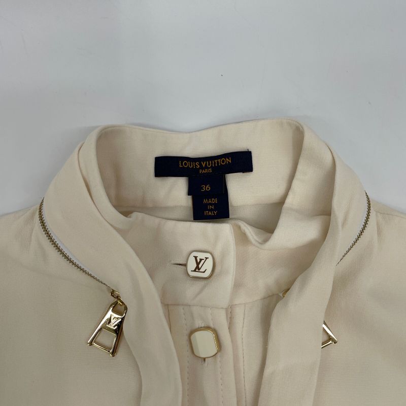 Louis Vuitton 20 Years Spmfito67 Silk Sleeveless Blouse 36