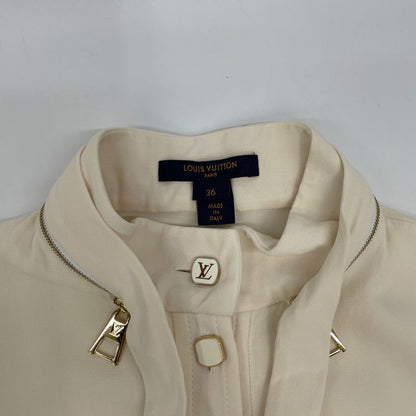 Louis Vuitton 20 Years Spmfito67 Silk Sleeveless Blouse 36