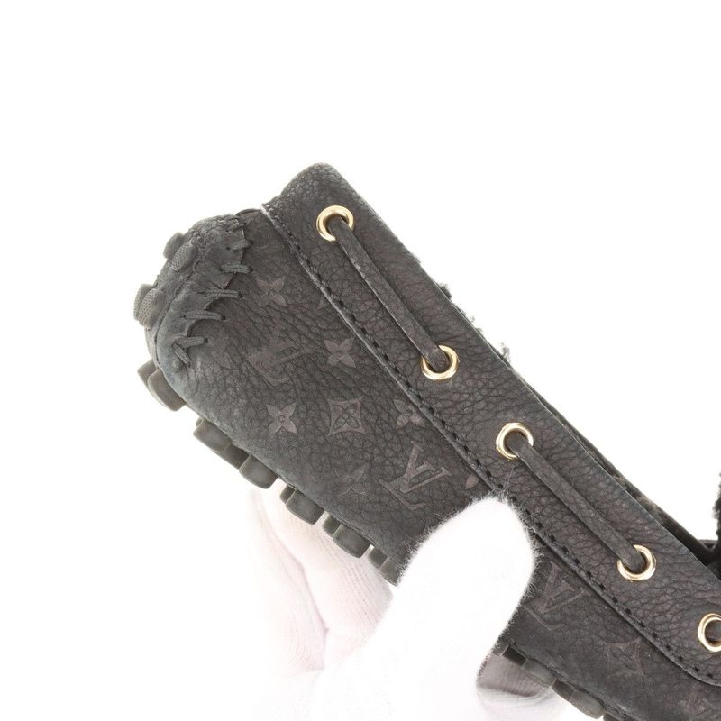 Louis Vuitton Arizona Line 18 Monogram Leather Driving Shoes Women's 36 Nd0168