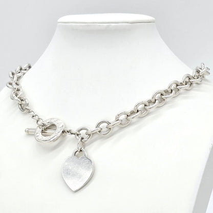 Tiffany & Co Tiffany & Co Heart Tag Necklace Choker With Toggle Closure Star