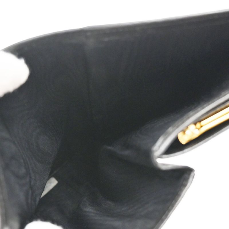 Chanel Long Wallet CC Black Leather Bifold Wallet 77ka922