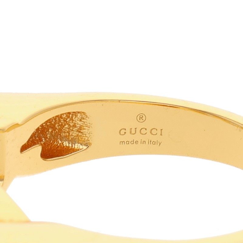 Gucci 773855 Logo Ring Men's M 15.5