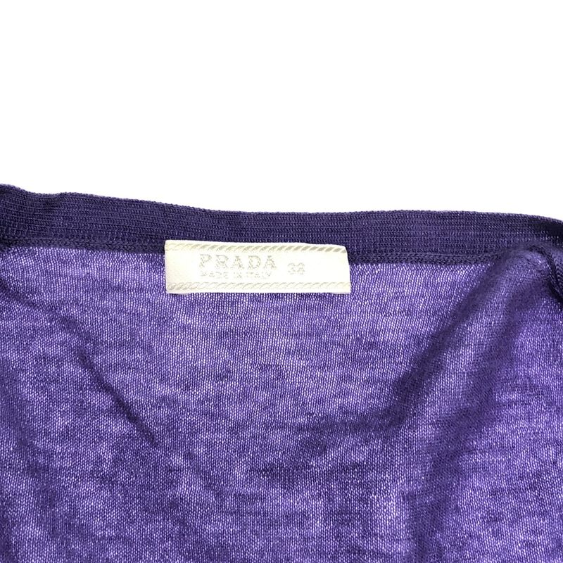 Prada Cashmere Ensemble Cardigan Purple 38