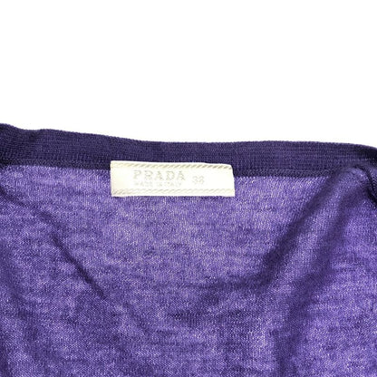 Prada Cashmere Ensemble Cardigan Purple 38