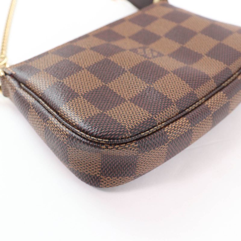 Louis Vuitton N58009 Mini Pochette - Accessoire Damier Ebène Brown Made In