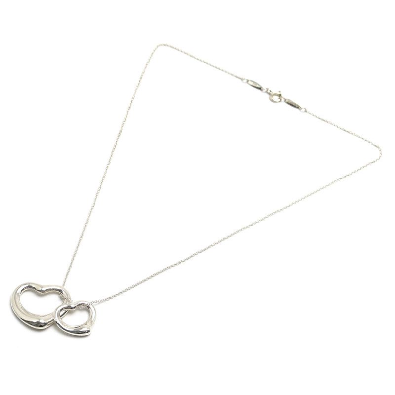 Tiffany & Co Tiffany & Co Double Open Heart Necklace Sv925