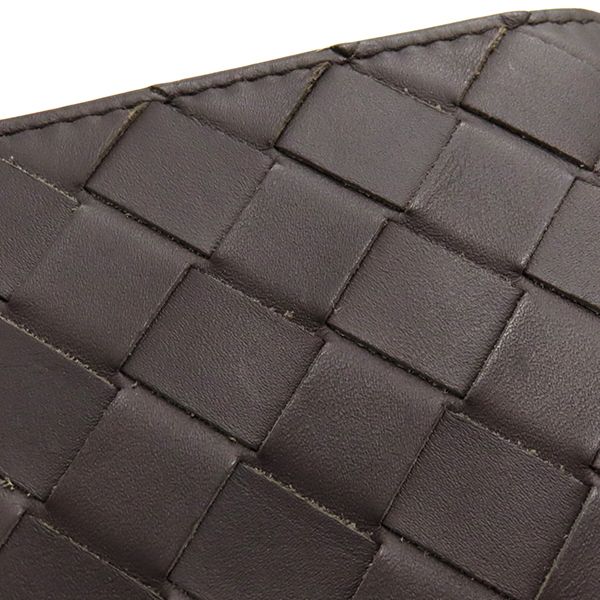 Bottega Veneta Bifold Wallet Intrecciato Calf Brown and Orange Brown 619390vcpq7