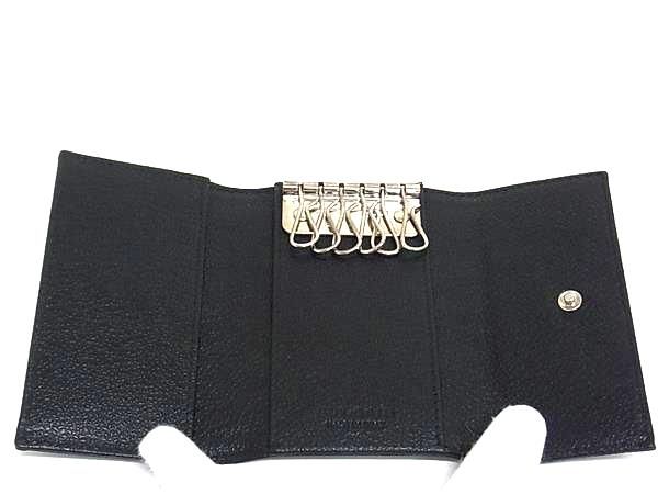 Bvlgari Mirelige PVC X Leather 6-ring Key Case Key Case Men's Women's Black